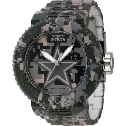 Invicta Men's Watch - NFL Dallas Cowboys Quartz Aqua Plated Steel Bracelet | 45092 ,