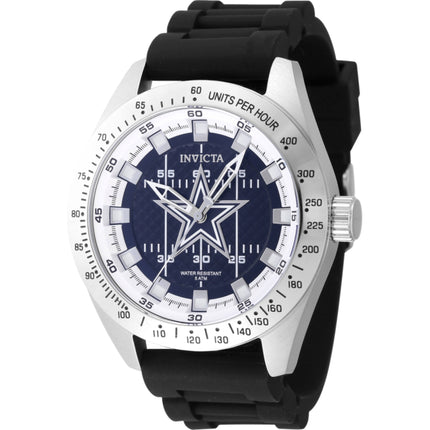 Invicta Men's Watch - NFL Dallas Cowboys White and Blue Dial Silicone Strap | 47857 ,