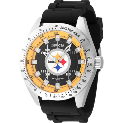 Invicta Men's Watch - NFL Pittsburgh Steelers Yellow and Black Dial Strap | 47858 ,