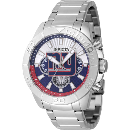 Invicta Men's Watch - NFL New York Giants Silver, Blue and Red Dial Bracelet | 47938 ,