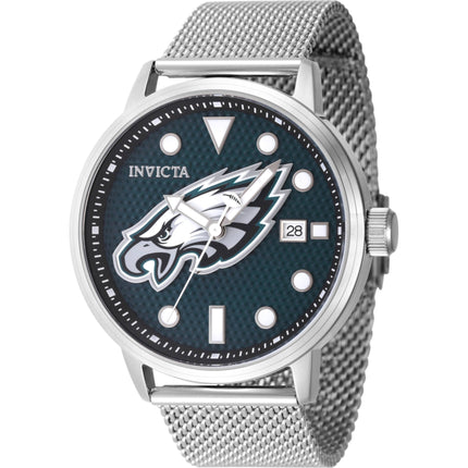 Invicta Men's Watch - NFL Philadelphia Eagles Blue Dial Steel Mesh Bracelet | 47973 ,