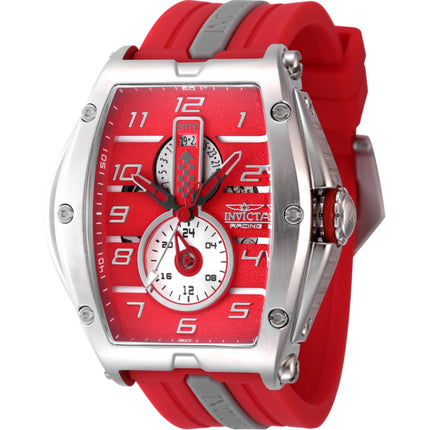Invicta Men's Watch - Invicta Racing Quartz Red and Grey Silicone Strap | 47384 ,