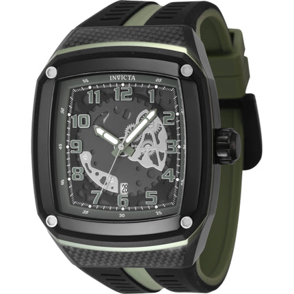 Invicta Men's Watch - Invicta Racing Gunmetal and Green Dial Silicone Strap | 48067 ,
