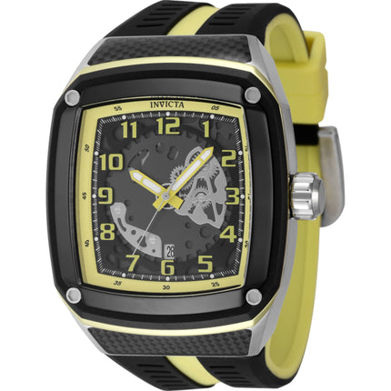 Invicta Men's Watch - Invicta Racing Gunmetal and Yellow Dial Silicone Strap | 48070 ,