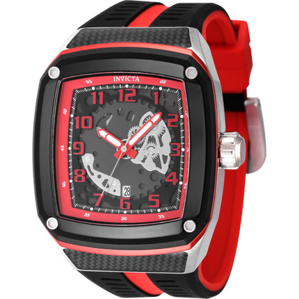 Invicta Men's Watch - Invicta Racing Gunmetal and Red Dial Silicone Strap | 48071 ,
