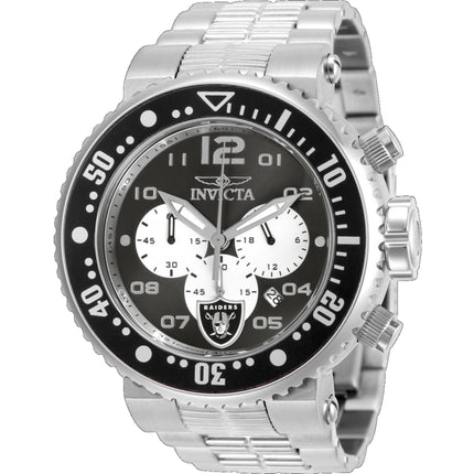 Invicta Men's Watch - NFL Las Vegas Raiders Chronograph White and Black Dial | 30279 ,