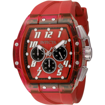 Invicta Men's Watch - S1 Rally Quartz Chronograph Red Silicone Strap Date | 45483 ,