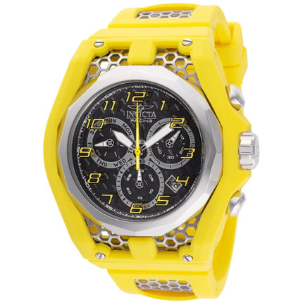Invicta Men's Watch - Invicta Racing Chronograph Yellow, Silver Tone Strap | 47206 ,