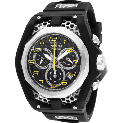 Invicta Men's Watch - Invicta Racing Chronograph Black, Silver Tone Strap | 47207 ,