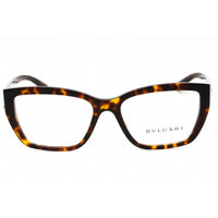 Bvlgari Women's Eyeglasses - Havana Plastic Full Rim Cat Eye Shape Frame | 0BV4221 504 ,