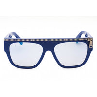 Moschino Men's Sunglasses - Blue Plastic Full Rim Browline Frame | MOS165/S 0PJP XT ,