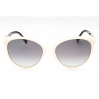 Moschino Love Women's Sunglasses - White Frame Dark Grey Sf Lens | MOL041/S 0VK6 9O ,