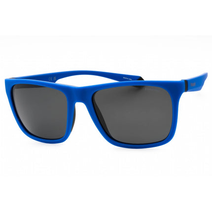 Polaroid Core Unisex Sunglasses - Matte Blue Black Full Rim Frame | PLD 2141/S 0DOF M9 ,