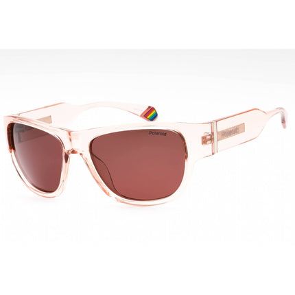 Polaroid Core Unisex Sunglasses - Pink Full Rim Frame Violet Lens | PLD 6197/S 035J KL ,