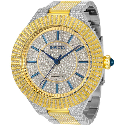 Invicta Men's Automatic Watch - Specialty Crystal Pave Dial Two Tone Bracelet | 34588 ,