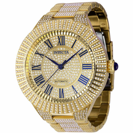 Invicta Men's Watch - Specialty Automatic Gold Tone Crystal Pave Dial Bracelet | 36867 ,