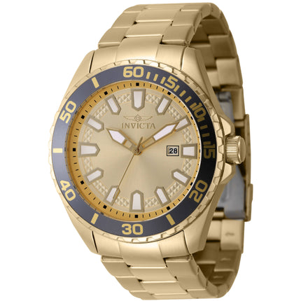 Invicta Men's Watch - Pro Diver Quartz Grey and Gold Tone Bezel Bracelet | 47341 ,