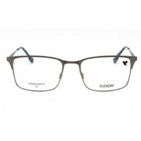 Flexon Men's Eyeglasses - Matte Gunmetal Metal Rectangular Frame | FLEXON E1132 072 ,