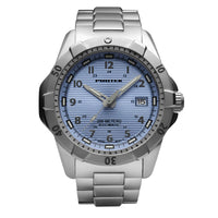 ProTek Men's Automatic Stainless Steel Case & Bracelet Lt Blue Dial Watch | 2207BR ,