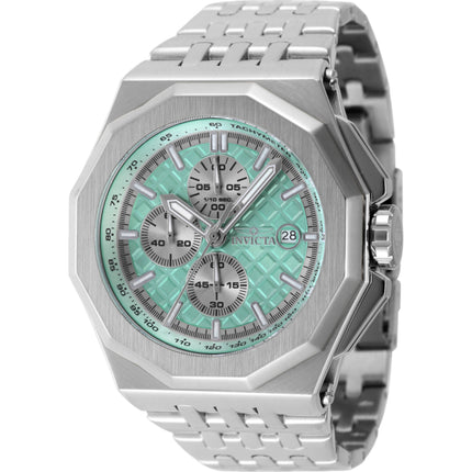 Invicta Men's Watch - Akula Chronograph Turquoise and Silver Dial Bracelet | 47389 ,