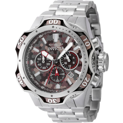 Invicta Men's Watch - Venom Chronograph Tan and Brown Dial Steel Bracelet | 47757 ,