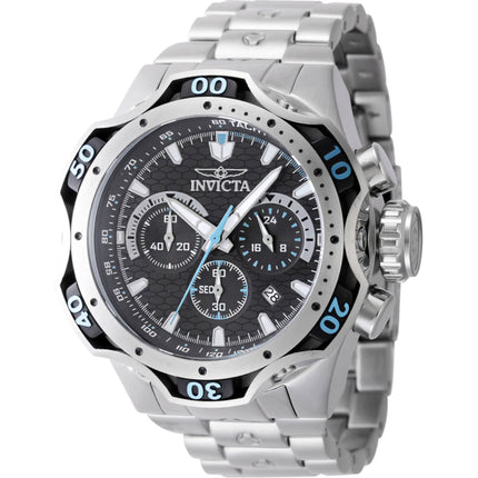 Invicta Men's Watch - Venom Chronograph Black Dial Stainless Steel Bracelet | 47758 ,