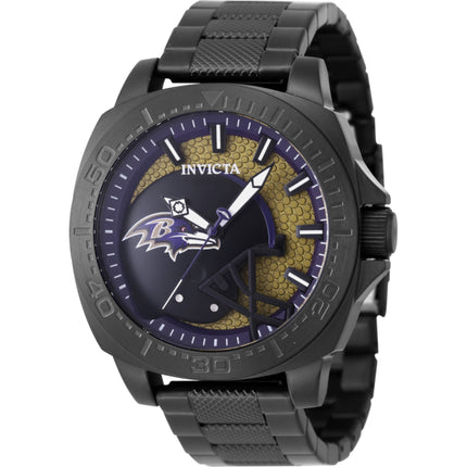 Invicta Men's Watch - NFL Baltimore Ravens Dark Yellow, Blue and Black Dial | 47875 ,