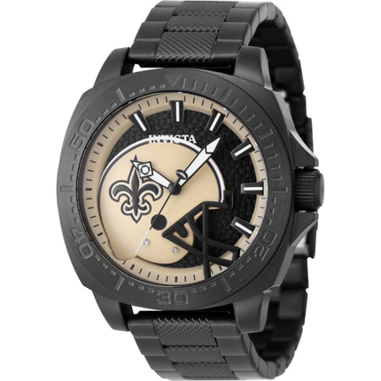 Invicta Men's Watch - NFL New Orleans Saints Quartz Beige and Black Dial | 47880 ,