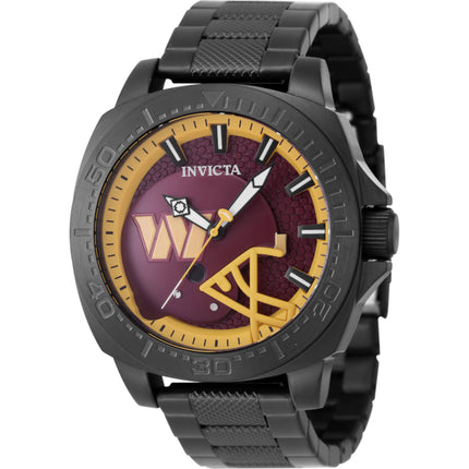 Invicta Men's Watch - NFL Washington Commanders Dark Red and Yellow Dial | 47882 ,