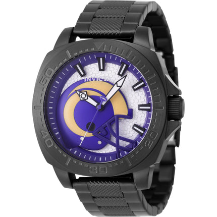 Invicta Men's Watch - NFL Los Angeles Rams Silver Tone, Blue and Beige Dial | 47885 ,