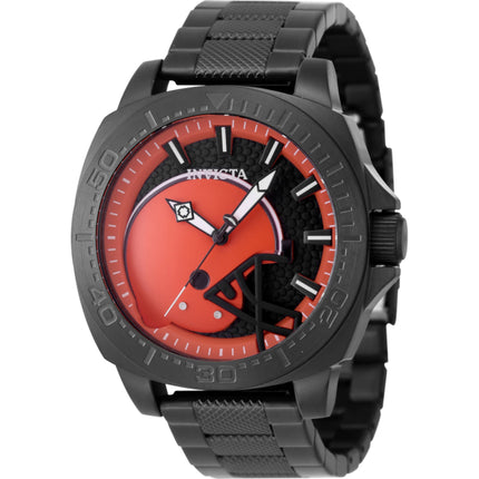 Invicta Men's Watch - NFL Cleveland Browns Quartz Red and Black Dial Steel | 47886 ,