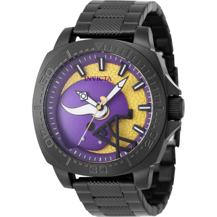 Invicta Men's Watch - NFL Minnesota Vikings Yellow and Purple Dial Bracelet | 47889 ,