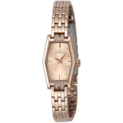 Invicta Women's Watch - Angel Quartz Rose Gold Tone Brass Dial Steel Bracelet | 48133 ,