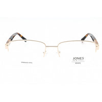 Jones New York Men's Eyeglasses - Brown Metal Rectangular Half Rim Frame | J367 0BRO ,