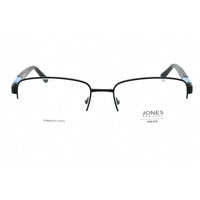 Jones New York Men's Eyeglasses - Matte Black Rectangular Half Rim Frame | J367 0MAB ,