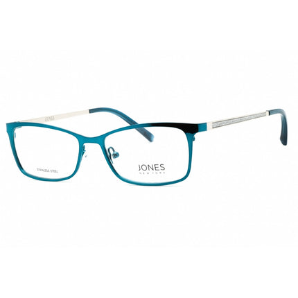 Jones New York Women's Eyeglasses - Teal Metal Cat Eye Full Rim Frame | J494 0TEA ,
