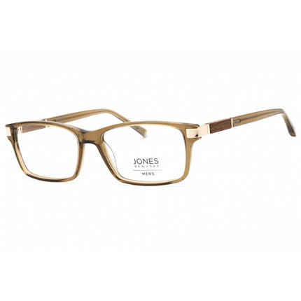 Jones New York Men's Eyeglasses - Brown Acetate Rectangular Full Rim Frame | J539 0BRO ,