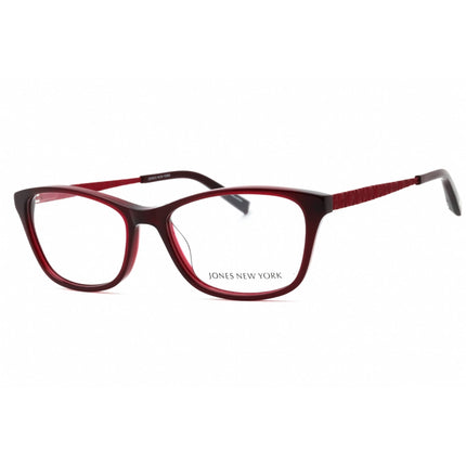 Jones New York Women's Eyeglasses - Burgundy Acetate Cat Eye Shape Frame | J762 0BUR ,