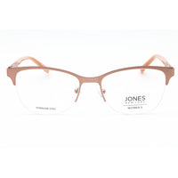 Jones New York Women's Eyeglasses - Gold Metal Cat Eye Half Rim Frame | VJON496 0GOL ,