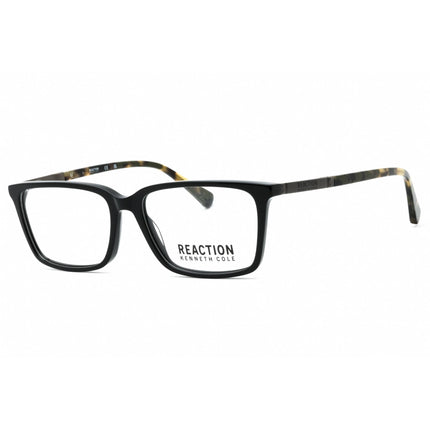 Kenneth Cole Reaction Men's Eyeglasses - Shiny Black Rectangular Frame | KC0870 001 ,