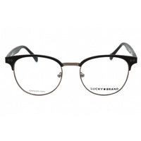 Lucky Brand Men's Eyeglasses - Black Metal Round Full Rim Frame Clear Lens | D306 BLA ,