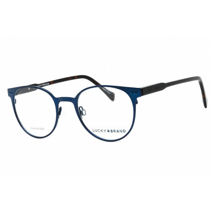 Lucky Brand Men's Eyeglasses - Navy Metal Round Full Rim Frame Clear Lens | D314 0NAV ,