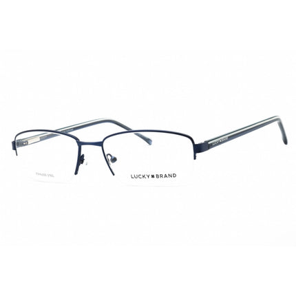 Lucky Brand Men's Eyeglasses - Navy Metal Rectangular Shape Half Rim Frame | D315 0NAV ,