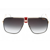 Carrera Men's Sunglasses - Gold Red Navigator Frame Dark Grey Lens | 1018/S Y11/9O ,