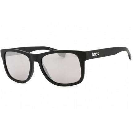 Hugo Boss Men's Sunglasses - Matte Black Rectangular Frame | BOSS 1568/S 0003 T4 ,