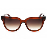 Longchamp Women's Sunglasses - Transparent Rust Cat Eye Frame Brown Lens | LO755S 830 ,