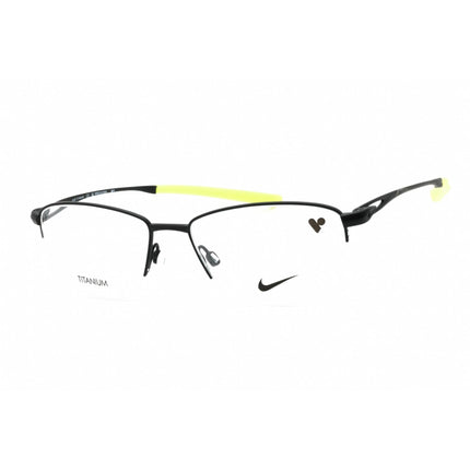 Nike Men's Eyeglasses - Satin Black Titanium Rectangular Frame | NIKE 6045 002 ,