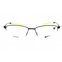 Nike Men's Eyeglasses - Satin Black Titanium Rectangular Frame | NIKE 6045 002 ,