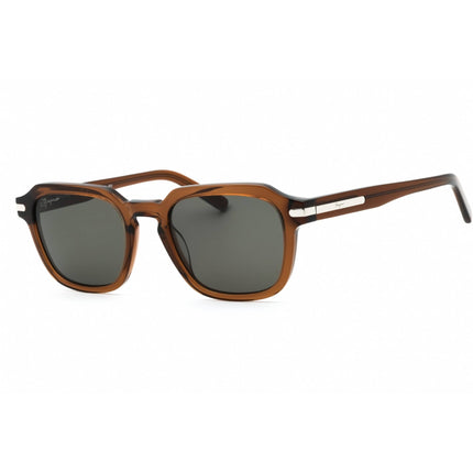 Salvatore Ferragamo Men's Sunglasses - Transparent Brown Square Frame | SF1089S 278 ,