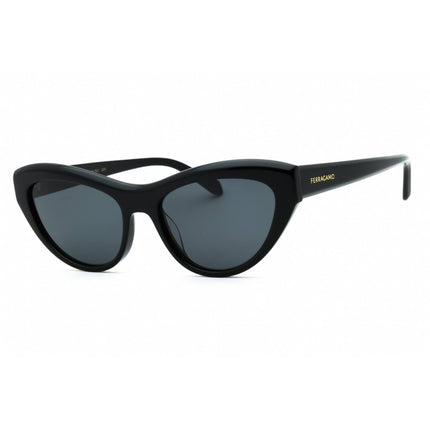 Salvatore Ferragamo Women's Sunglasses - Black Cat Eye Frame Grey Lens | SF1103S 001 ,